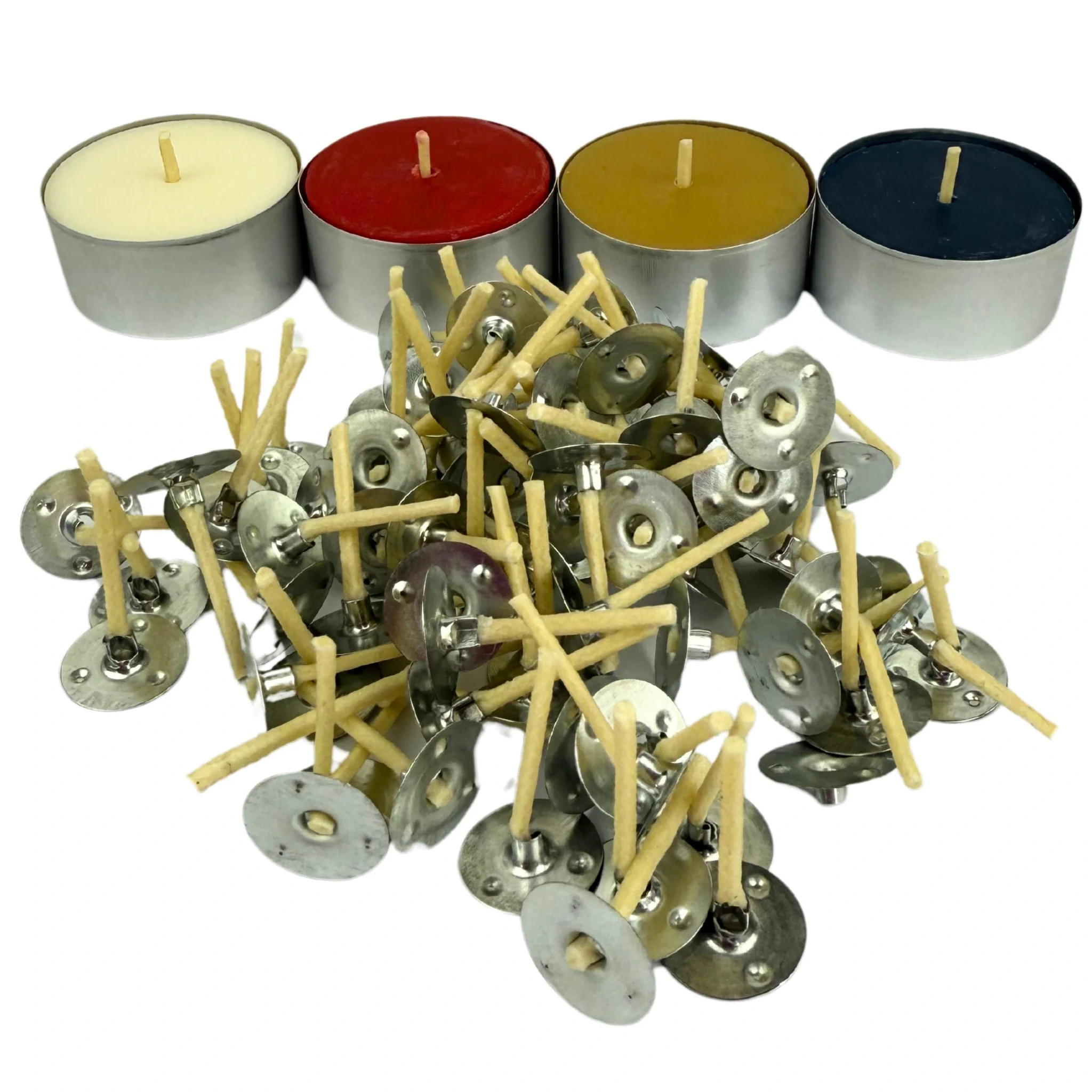 Tealight Wicks | Pre-Tabbed & Primed for All Wax Types - pack of 100