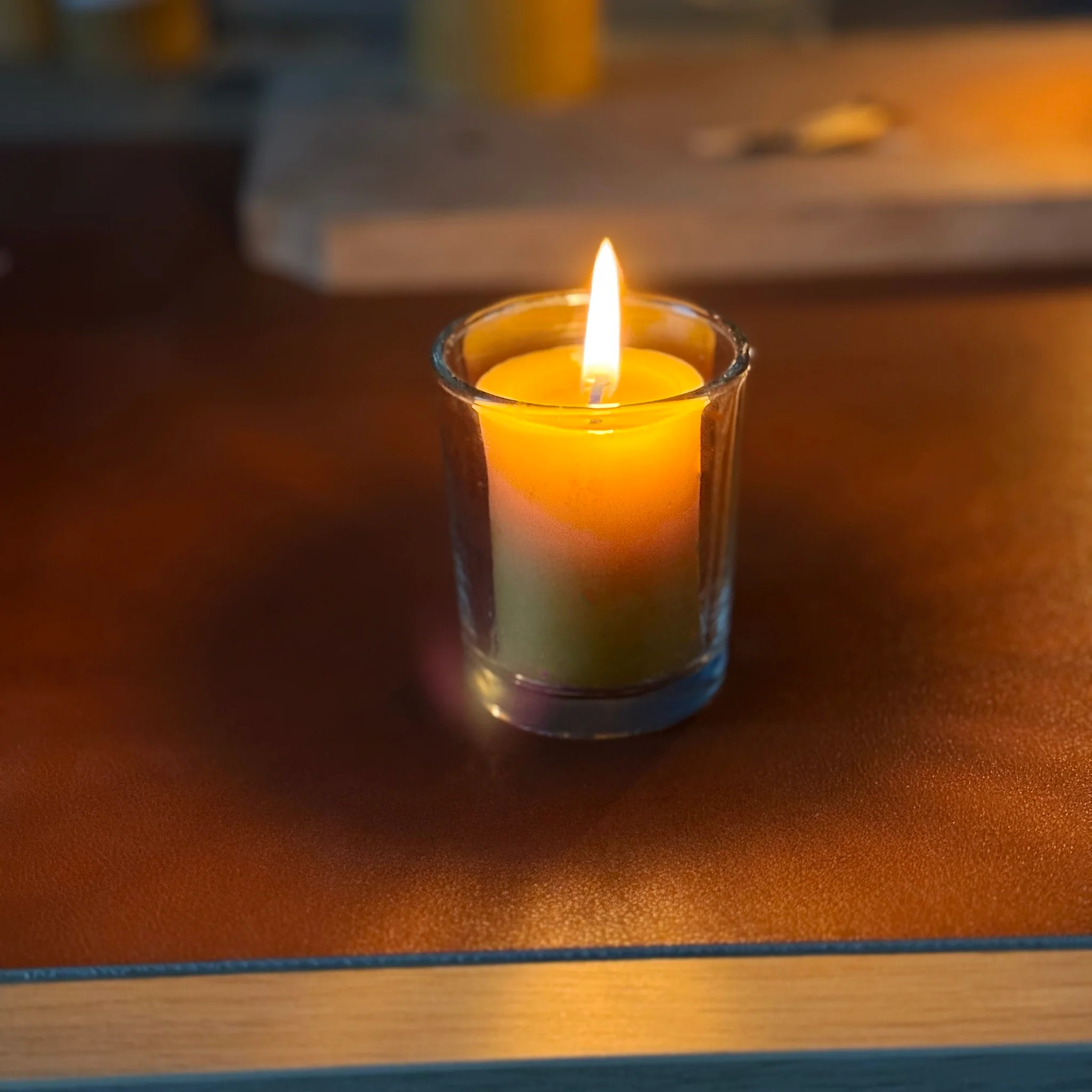 Pure Beeswax Votive Candles - Image 3